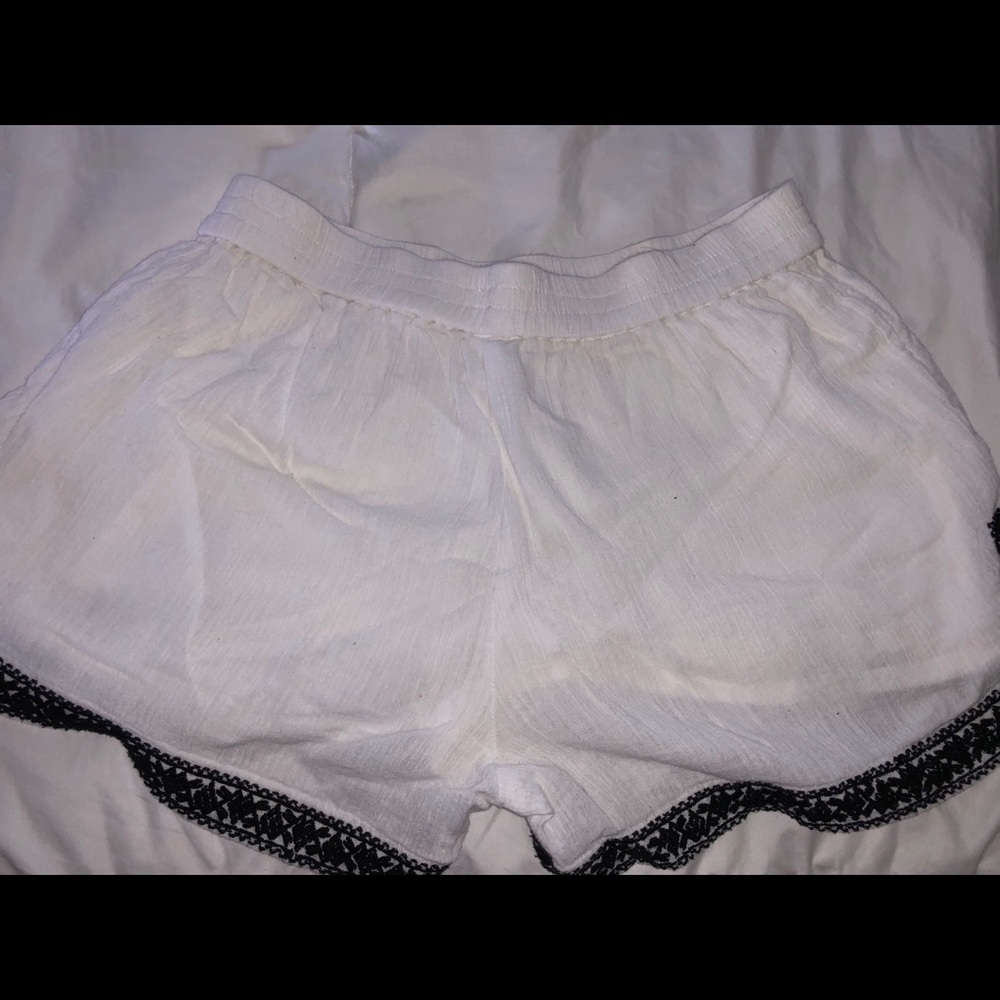 Jcrew black and white shorts